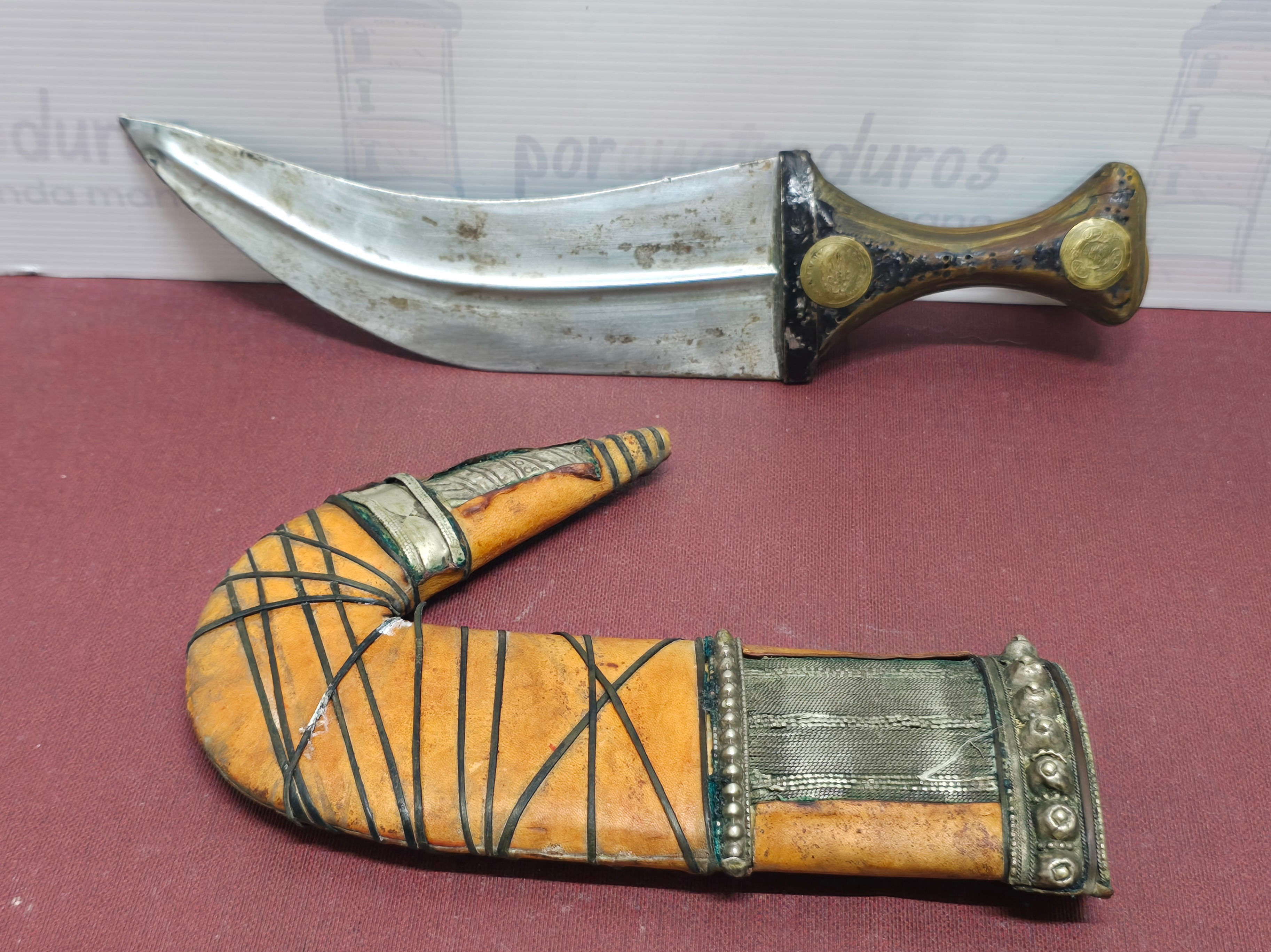 Antigua Daga Jambiya Yemení