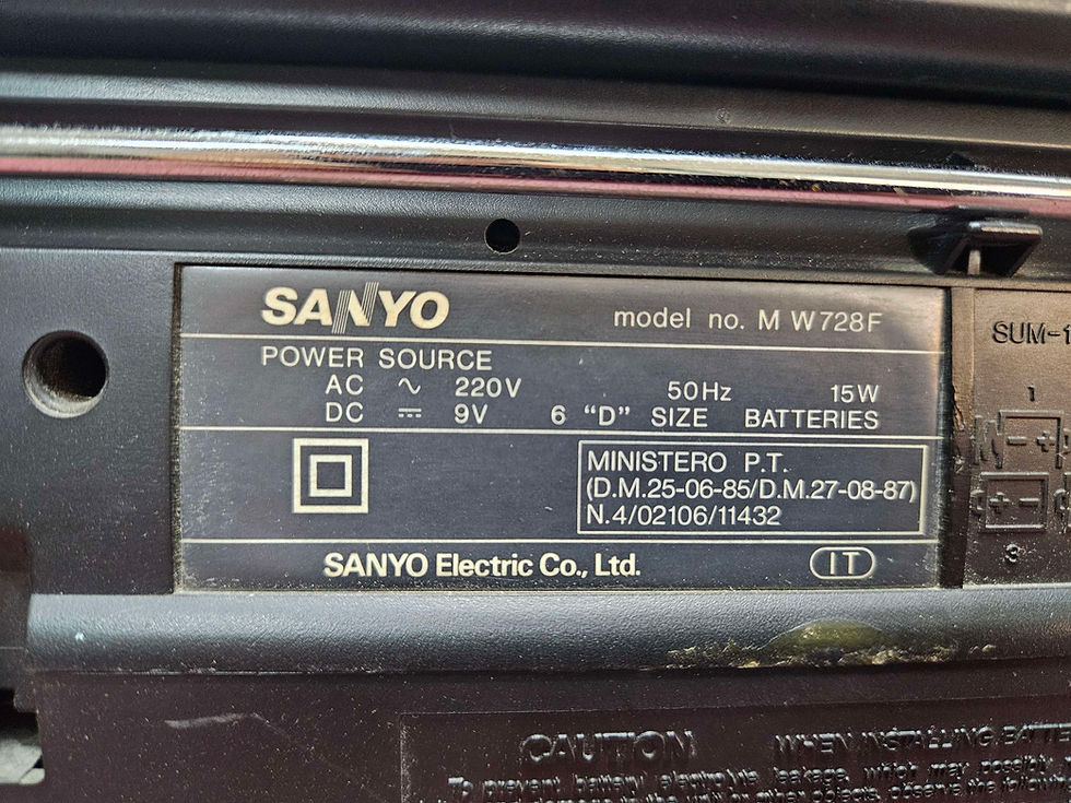 Miniatura: Radiocassette Sanyo Dual