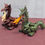 Miniatura: 2 figuras dragones PAPO 1999. PVC