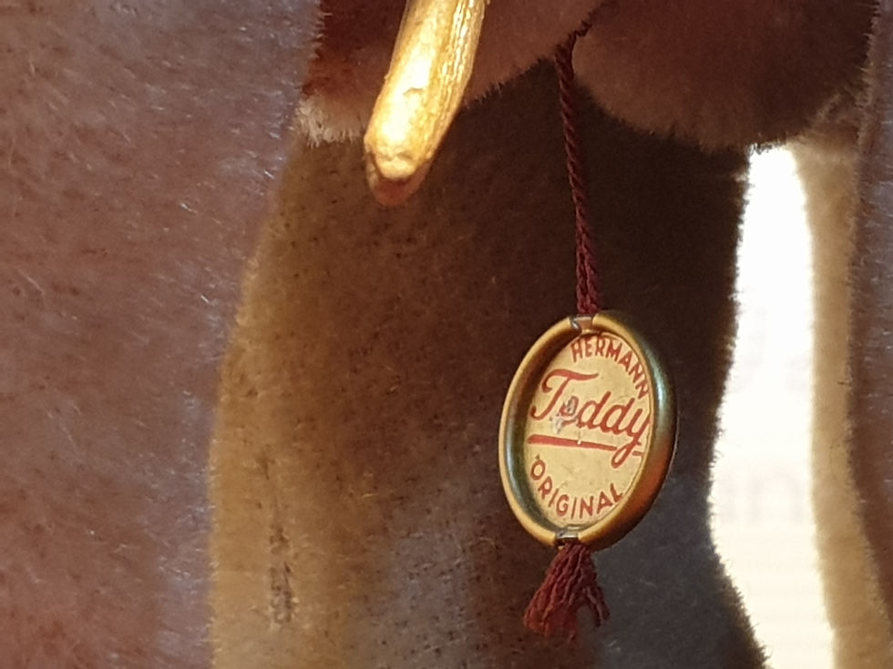 Miniatura: Antiguo peluche elefante Hermann Teddy Original