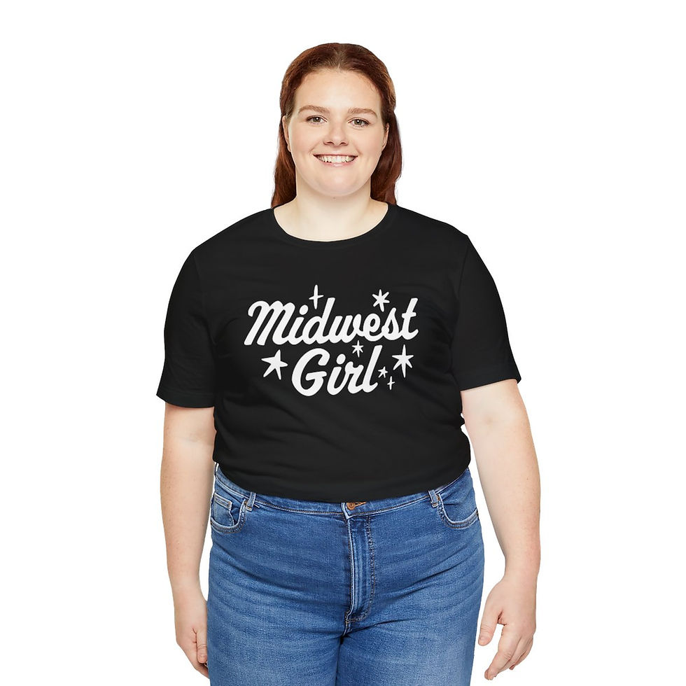 Thumbnail: Midwest Girl Script Unisex Jersey Short Sleeve Tee