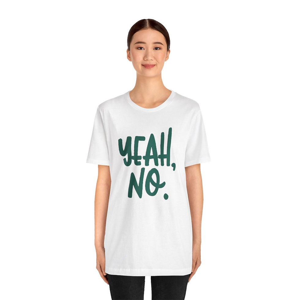 Thumbnail: Yeah, No. Unisex Jersey Short Sleeve Tee