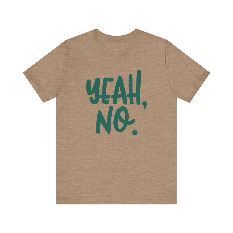 Thumbnail: Yeah, No. Unisex Jersey Short Sleeve Tee