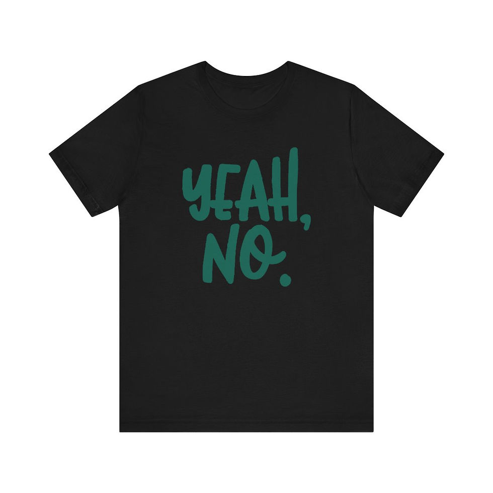 Thumbnail: Yeah, No. Unisex Jersey Short Sleeve Tee
