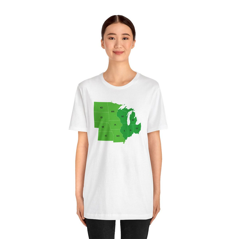 Thumbnail: Midwest States Unisex Jersey Short Sleeve Tee