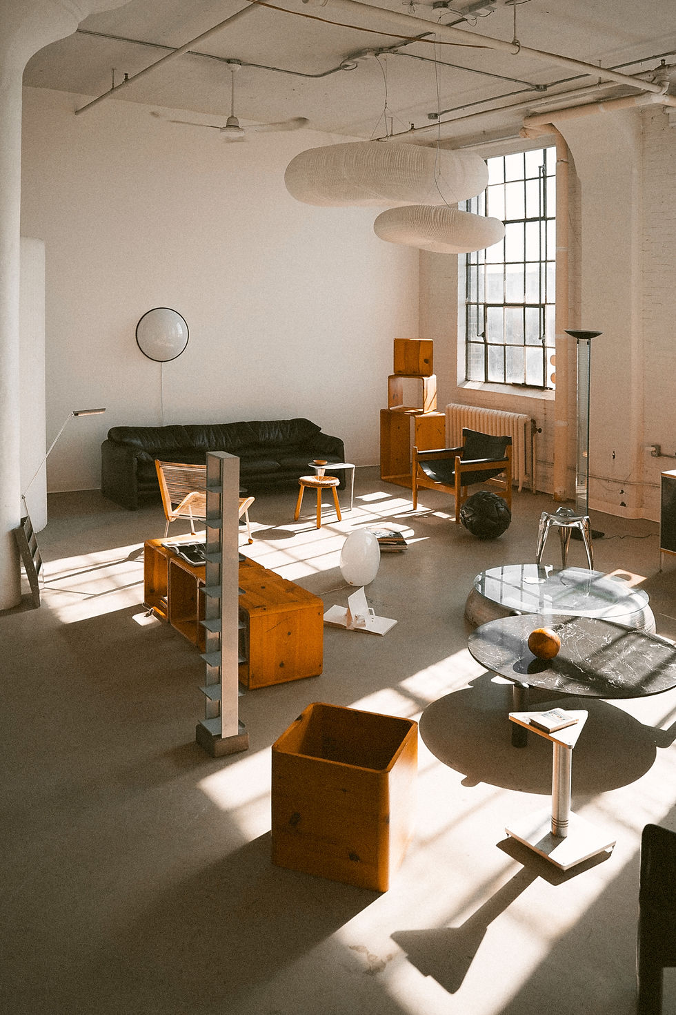 Thumbnail: Freestanding Hylia (CD / DVD) Shelf in Steel and Concrete for IKEA