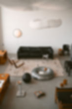 Thumbnail: Maralunga Sofa in Pebble Black Leather by Vico Magistretti for Cassina