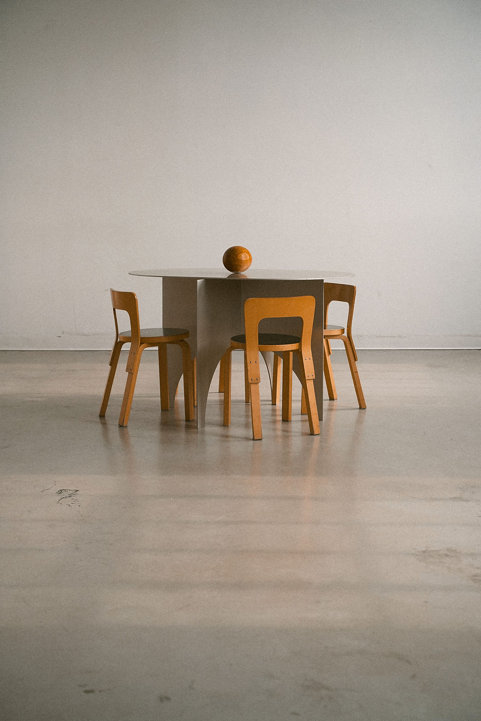 Thumbnail: Hyperbole Dining Table in Anodized Aluminum by Rebecca Murdock