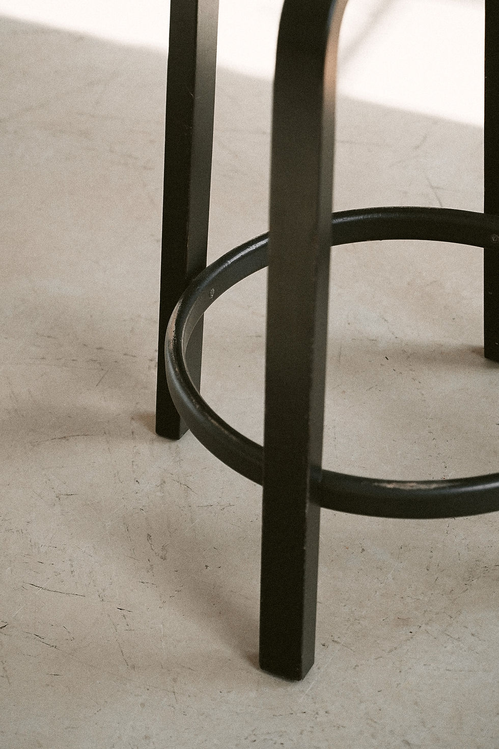 Thumbnail: Counter Height Bar Stool 64 in Black by Alvar Aalto for Artek