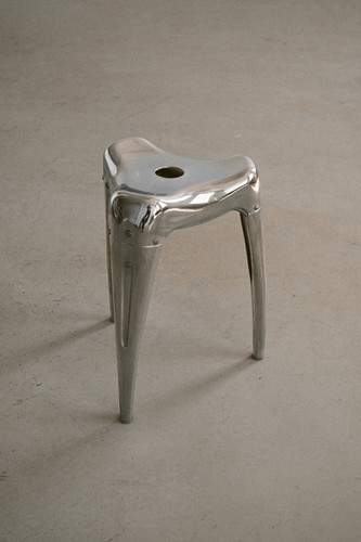 RENTAL ONLY - Wisdom Tooth Stool in Chrome by Yasu Sasamoto for RENTAL ONLY - Wisdom Tooth Stool in Chrome by Yasu Sasamoto for