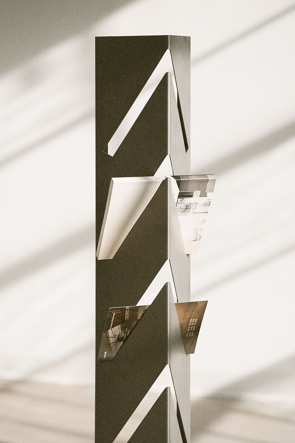 Thumbnail: V-Fold Magazine Rack in Steel