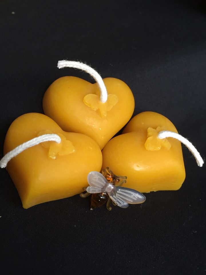 square Heart and Bee Tea Light Set