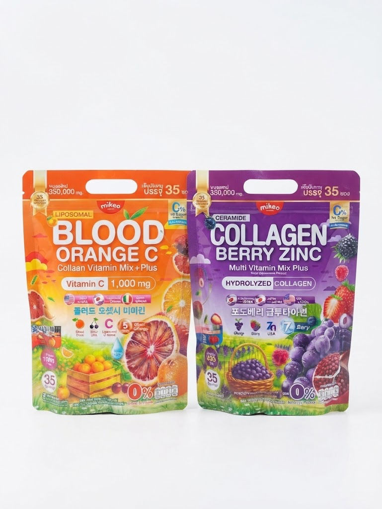 Blood Orange Collagen Berry Zinc Sachets (30 Pieces Per 1)