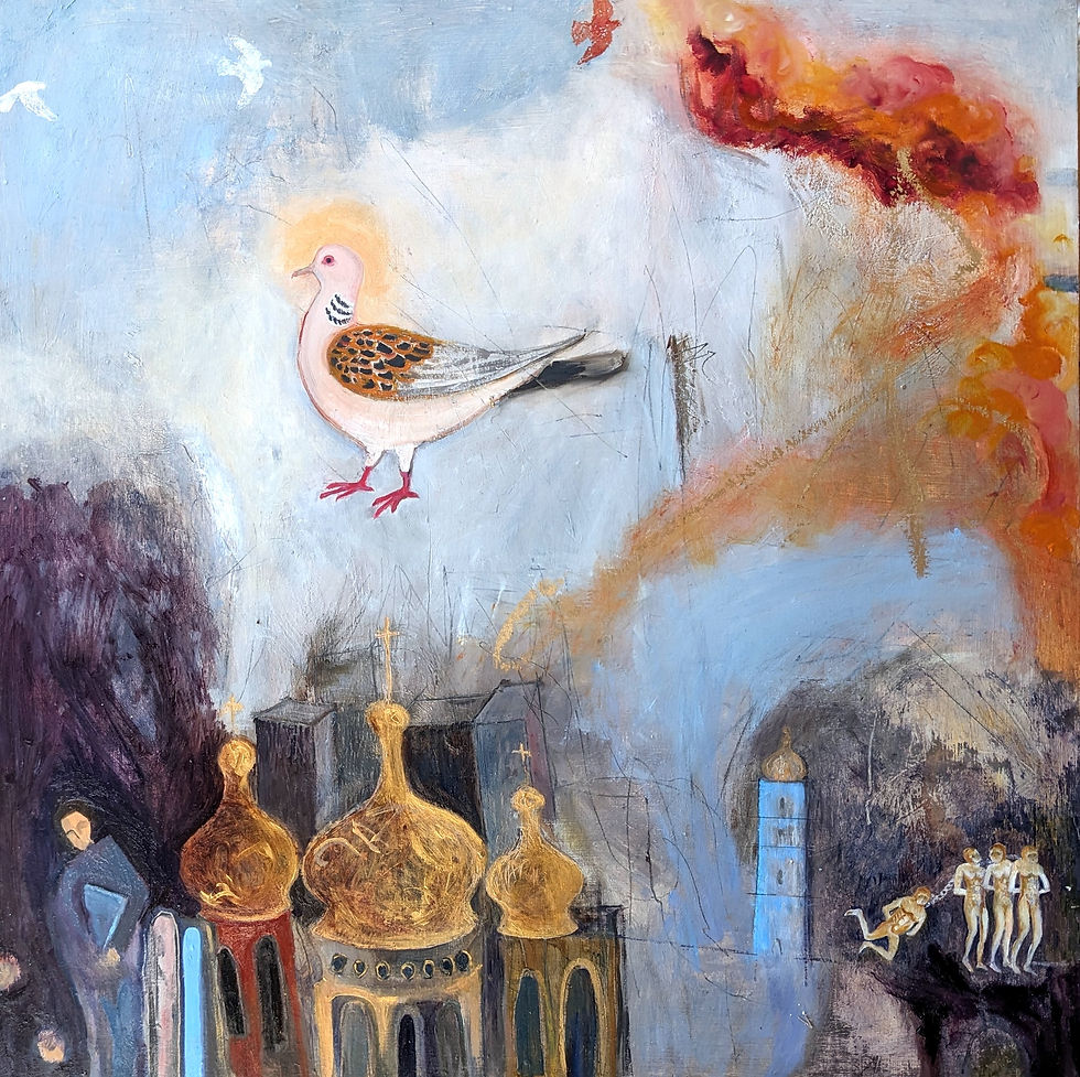 Turtle Dove triptych