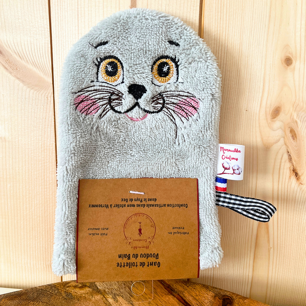 Miniature : Gant de toilette doudou du bain.