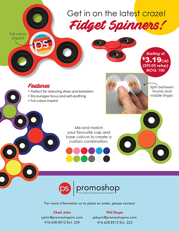 fidget spinner flyer