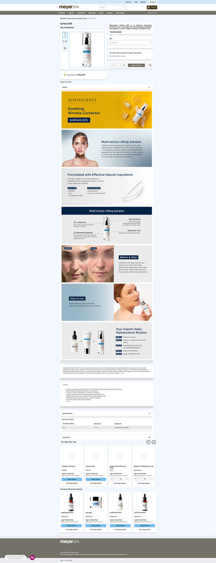 Alphascience product page on MeyerSPA