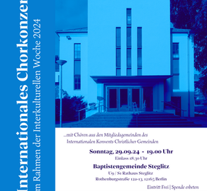 Einladung zum Internationalen Chorkonzert 2024