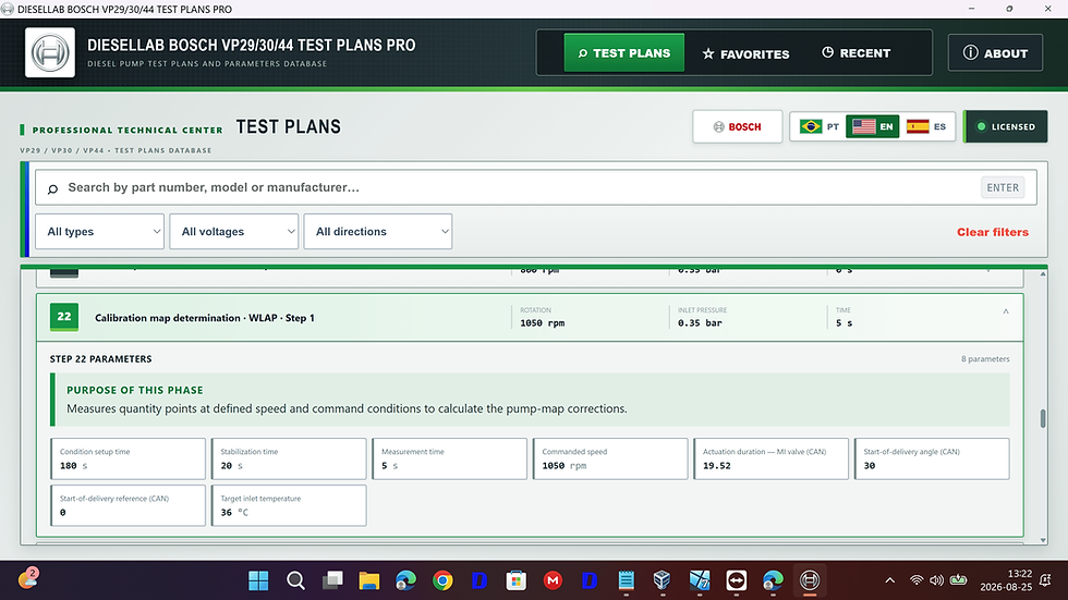 Miniaturbild: NEW SOFTWARE – DIESELLAB BOSCH VP29/30/44 TEST PLANS PRO