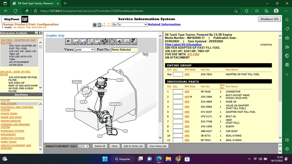 Miniature : CATERPILLAR SIS 2021/2022 OFFLINE - FULL WITH 3D IMAGES