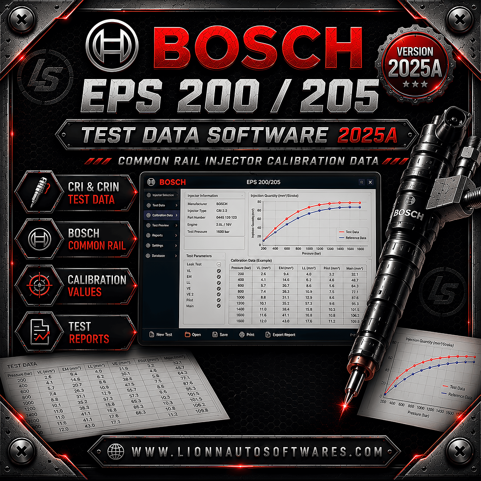 Miniaturbild: BOSCH TEST DATA SOFTWARE 2025A FOR EPS 200/205/708/815