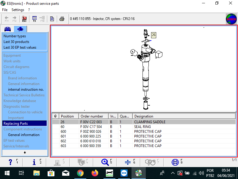 Miniaturbild: BOSCH ESITRONIC 2018 - TEST PLANS AND PARTS LIST - OFFLINE VERSION