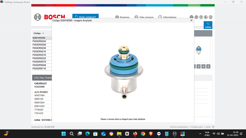 Thumbnail: BOSCH AUTOPEÇAS PARTS CATALOG - SOFTWARE 2025.4