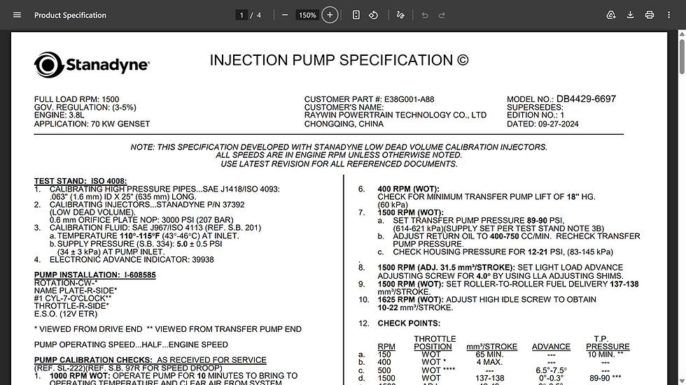 Miniatura: STANADYNE TEST PLANS AND PARTS LIST SOFTWARE 2026A – OFFLINE VERSION