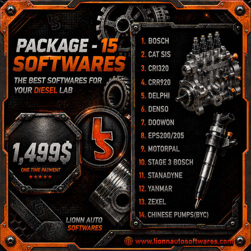 Car Engine Software PACKAGE 15 – COMPLETE DIESEL SOFTWARE COLLECTION 2026 | Lionn Auto ...
