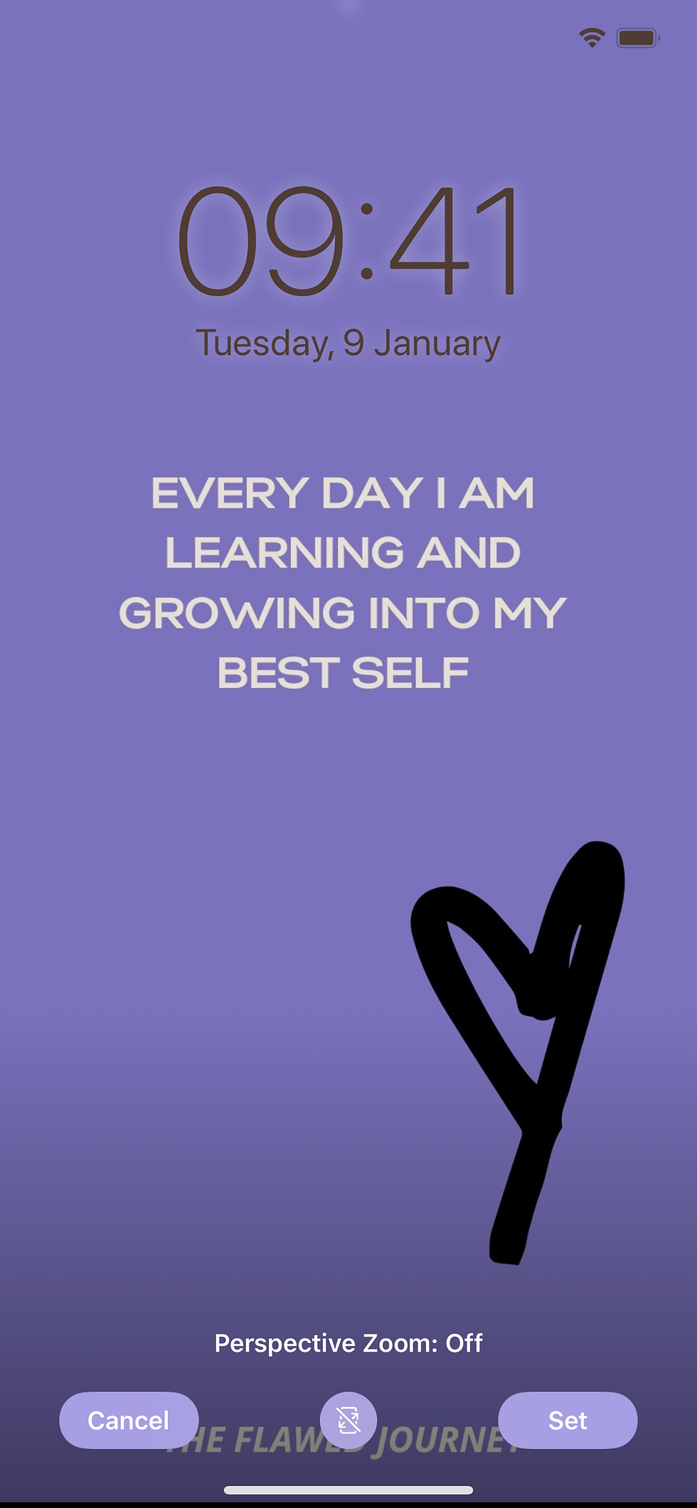 Thumbnail: The Flawed Journey - Gratitude, Growth & Anxiety Wallpaper Collection