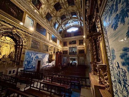 Kerk in Portugese Tegeltjes museum Lissabon