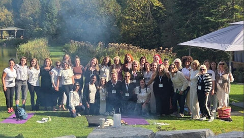 Large group of people at an outdoor event
