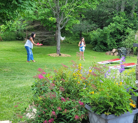 What's your favourite lawn game? Let's start a friendly competition at Riverside Retreat