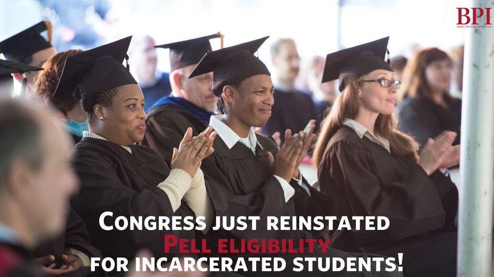 Congress reinstates Pell eligibility for incarcerated students