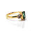 Thumbnail: 18ct Yellow Gold Emerald & Diamond Three-Stone Ring