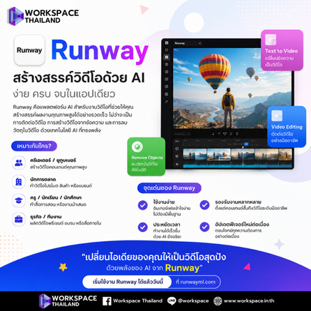 āđāļāļēāļ°āļĨāļķāļ Runway āđāļāļĨāļāļāļāļĢāđāļĄ AI āļāļĢāļĩāđāļāļāļĩāļ āļĒāļāļĢāļ°āļāļąāļāļāļēāļāļ§āļīāļāļĩāđāļāđāļāļĢāļāļąāļāļāļąāļāļāđāļ§āļĒāđāļāļāđāļāđāļĨāļĒāļĩ Generative Video