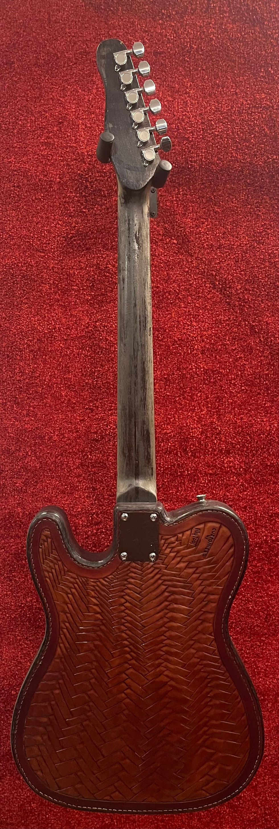 Thumbnail: Rodeo Rose telecaster cow leather collector guitar