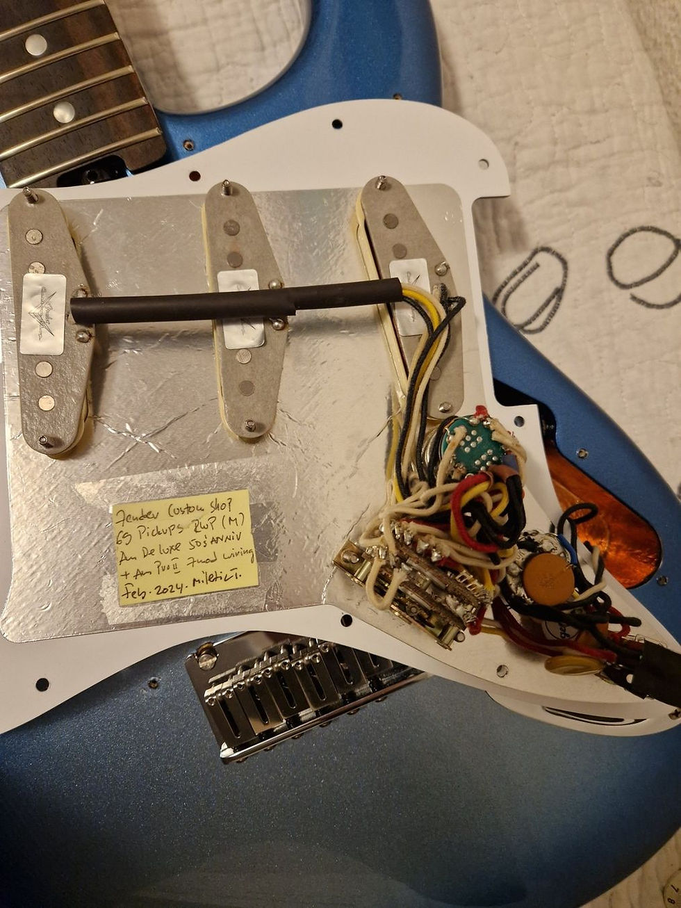 Miniature : Fender stratocaster american elite with 69 custom shop pickups