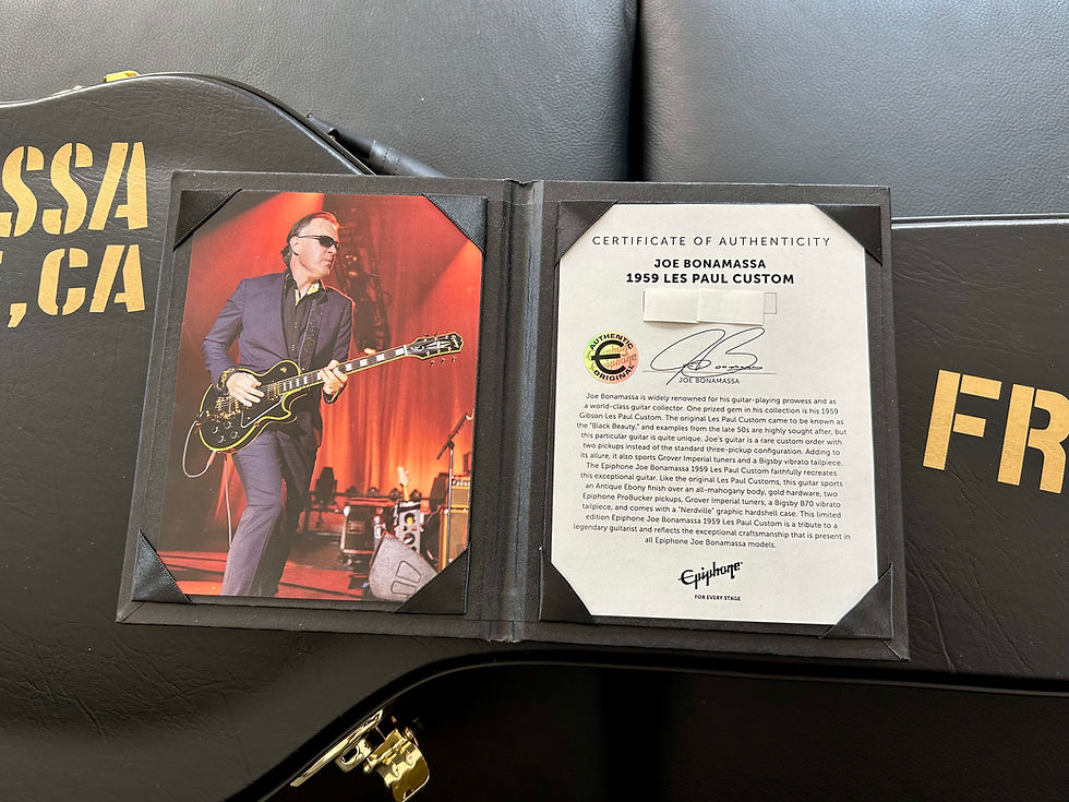 Miniature : Epiphone Joe Bonamassa 1959 Les Paul Custom AE (Antique Ebony) NEW