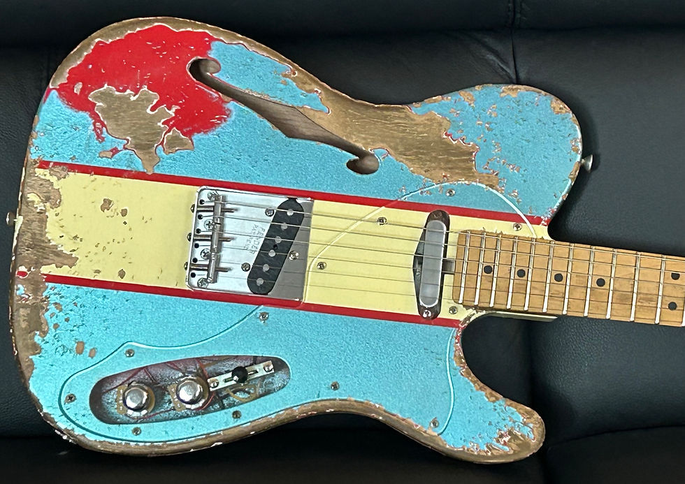 Thumbnail: Fender telecaster kit Grand Turismo reliqued 64 fender pickups pur vintage