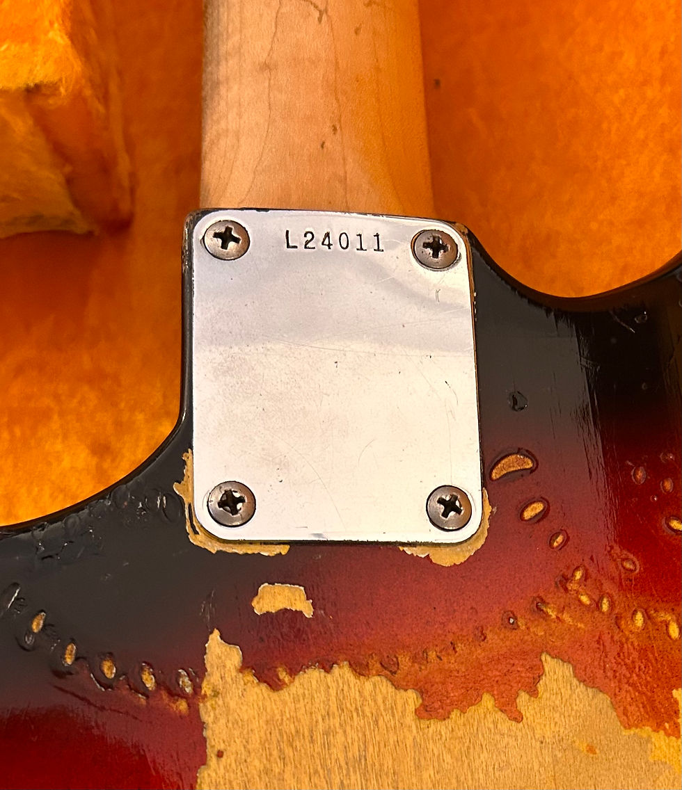 Thumbnail: Fender 1964 vintage Jaguar serial L sunburst