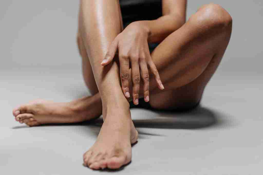 woman sitting on floor