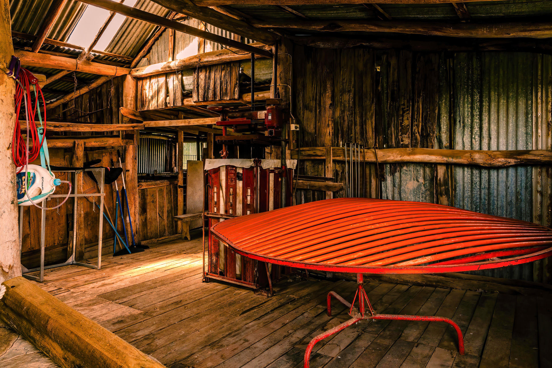 Vintage shearing shed