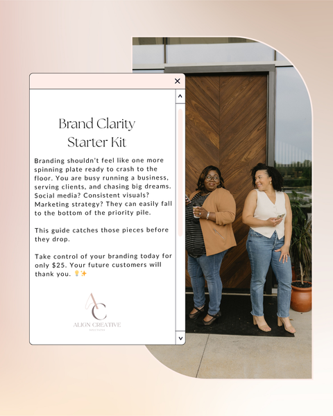 Brand starter kit
women standing
branding help