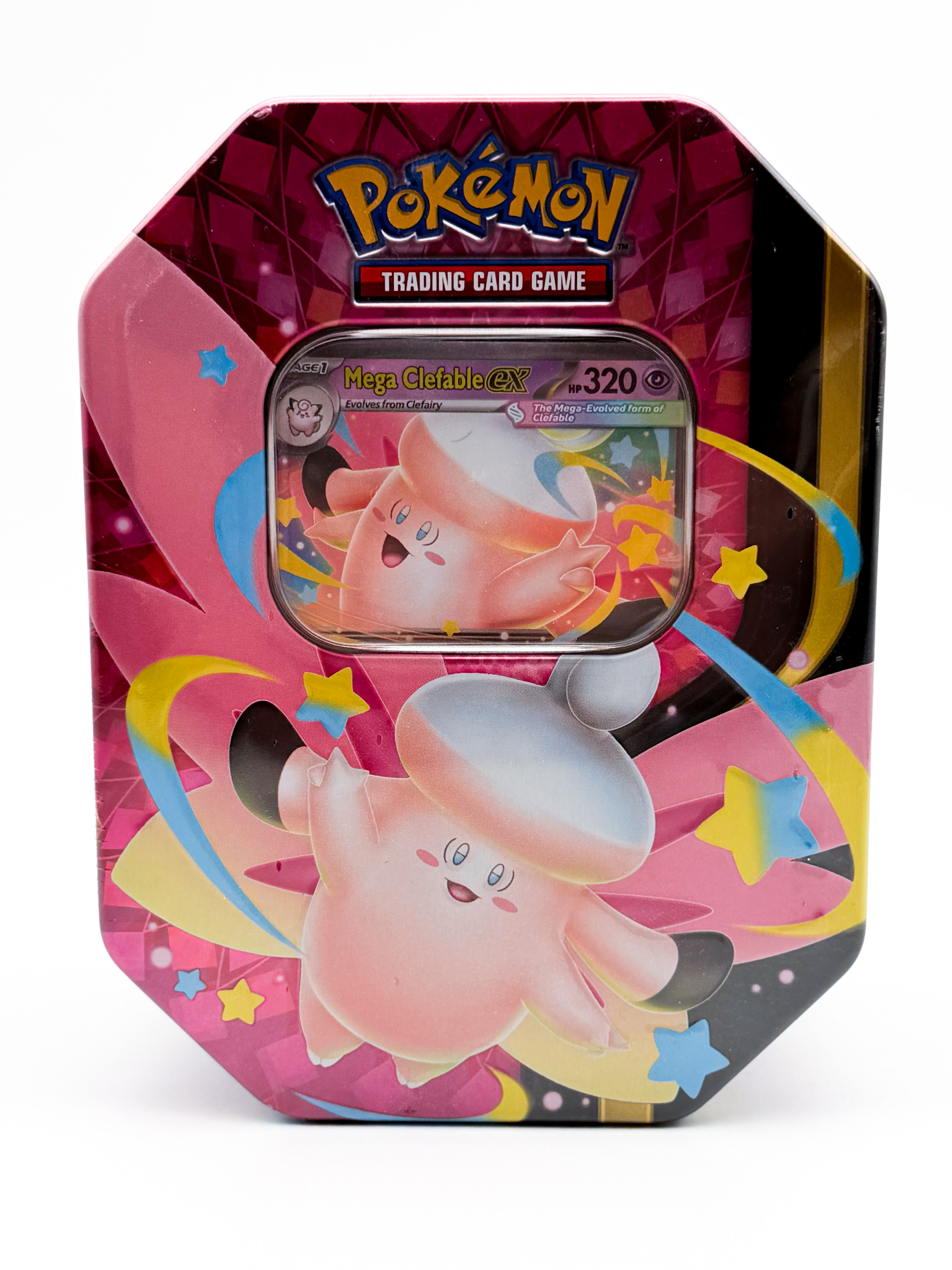 Pokémon TCG Mega Evolution Clefable ex Tin