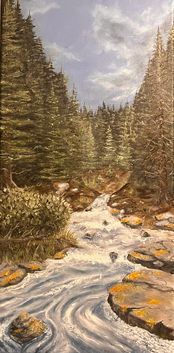 A Break in the Trees - Finished Painting