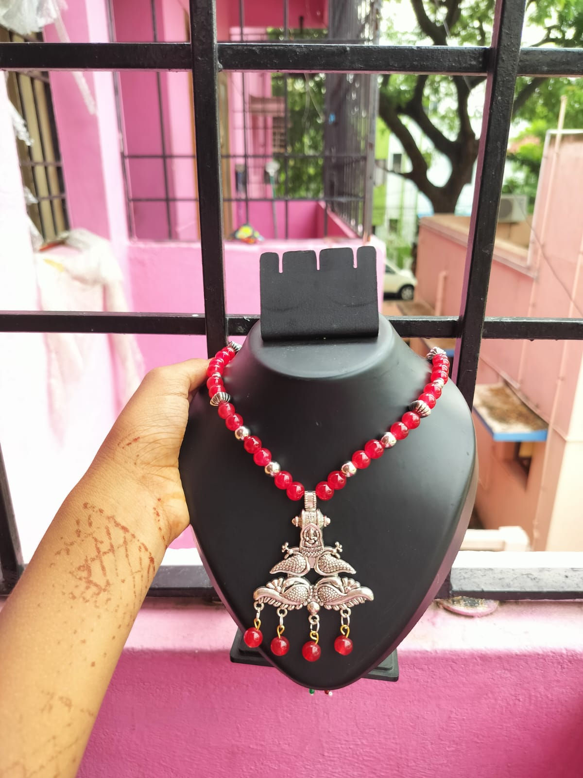 Super Cute Traditional Red Colour Necklace