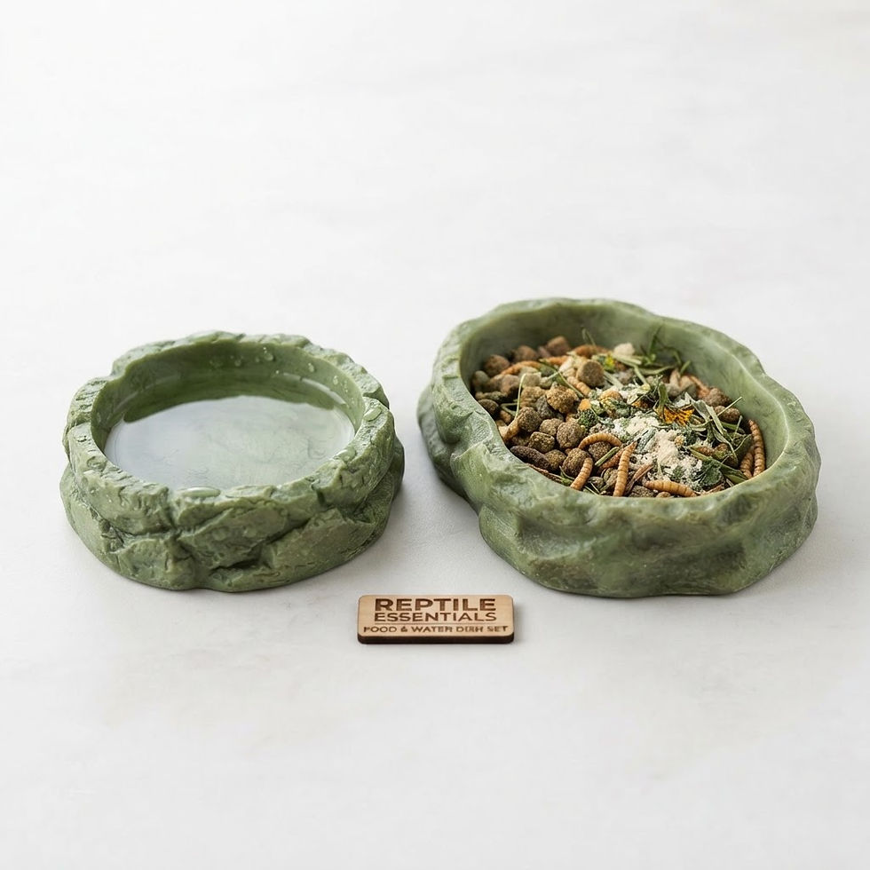 Reptile Water Dish & Food Bowl Set
