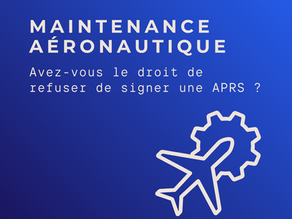 Avez-vous le droit de refuser de signer une APRS ?