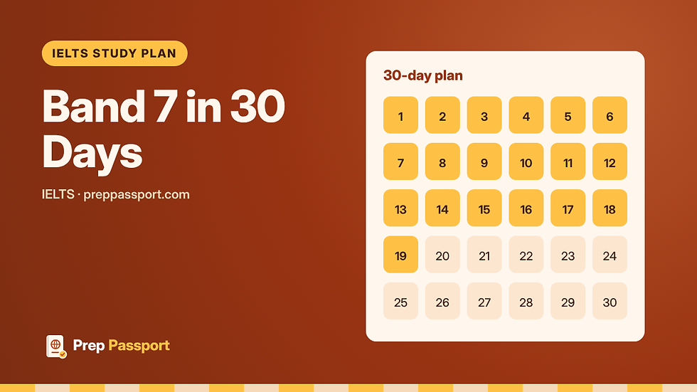 How to Get IELTS Band 7: A 30-Day Study Plan